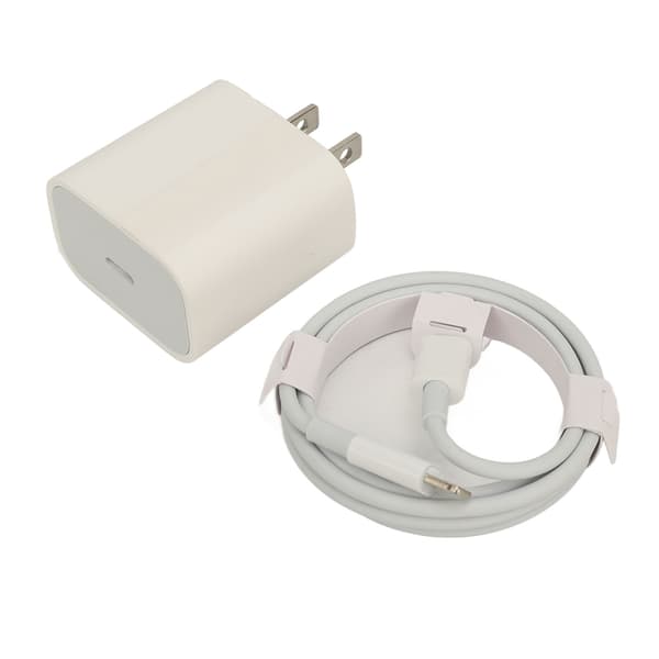 PD 20W hurtiglader med 1m ladekabel for iPhone-telefon US-plugg 100-240V