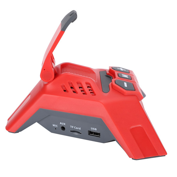 5 in 1 monitoiminen Bluetooth-kaiutin Power Bank -teline Liitettävä kortti USB-äänikaapeli Punainen