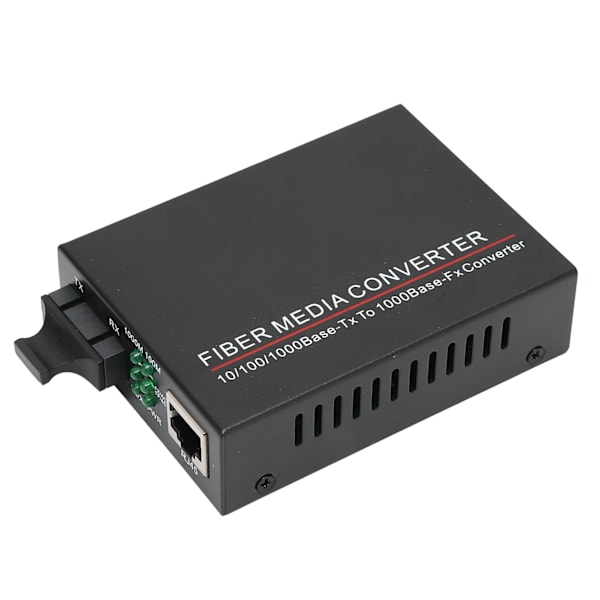 Fibersender/mottaker TBCMC3602ED20 20km/SC/1310nm RJ45 fiberoptisk ruter 100240V(EU-plugg)