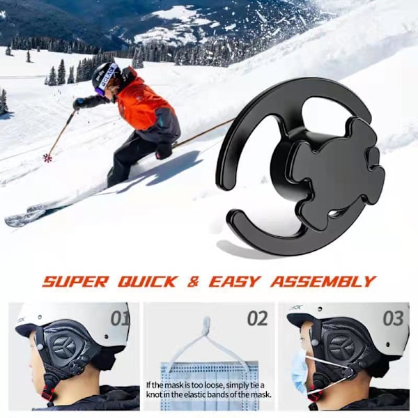 Hjälmskydd för skidåkning, ansiktsmask, anti-strokefäste för skidåkare och snowboardentusiaster