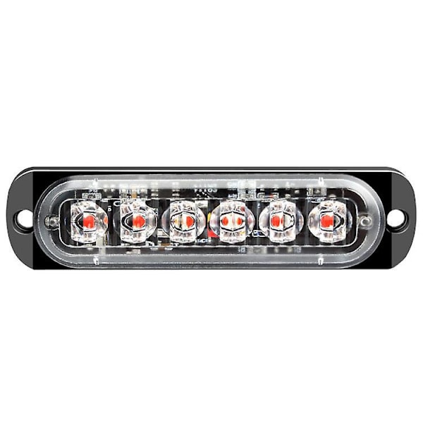 4 kpl LED-hätävilkkuja 6 LED-helmellä autoon, sininen ja punainen varoitusvalo