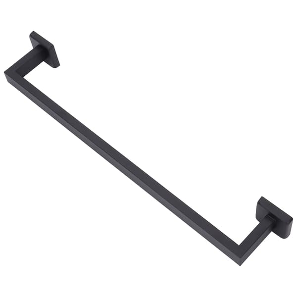 Håndklædeholder Sort Rustfrit Stål Modedesign Høj Hårdhed Holdbar Stabil Nem Installation Håndklædestang