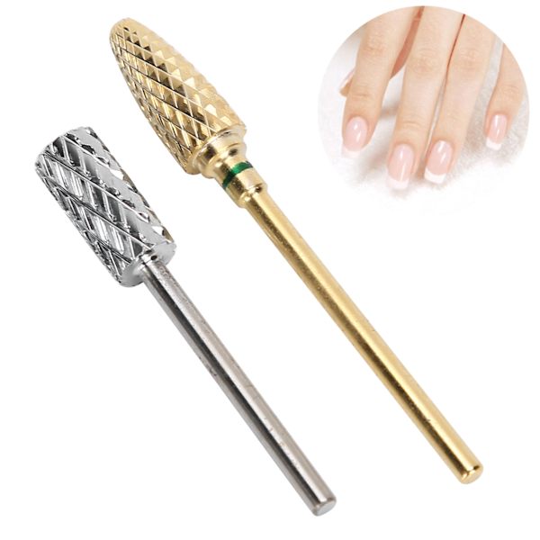 2-pack Nagelfrässpetsar i Wolframstålsats för manikyr