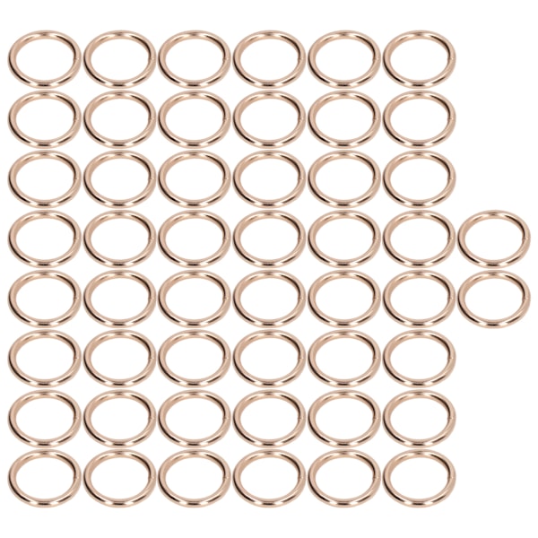 50 stk. metalringe 20x3mm jern elektroplettet robust holdbar bred anvendelse udsøgte o-ringe guld