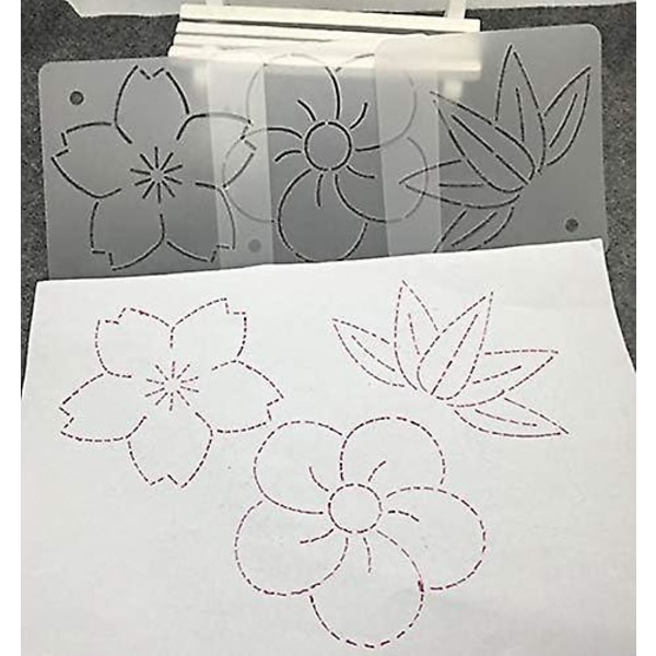 9 stk Patchwork Sy- og Quiltingmaler DIY Sysett for Broderi og Krimping