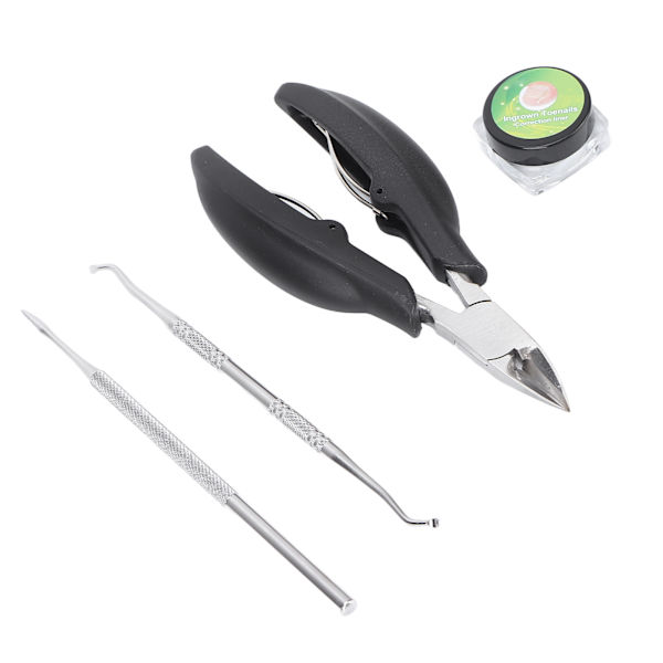 Inåtväxande tå Nagelkorrigeringsverktygssats Set Inåtväxande tång tånagellyftare Single Head File Set