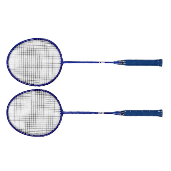 Badmintonracket Lätt Bekväm Järnlegering Amatör Dubbel Badmintonracket Set för Nybörjarträning