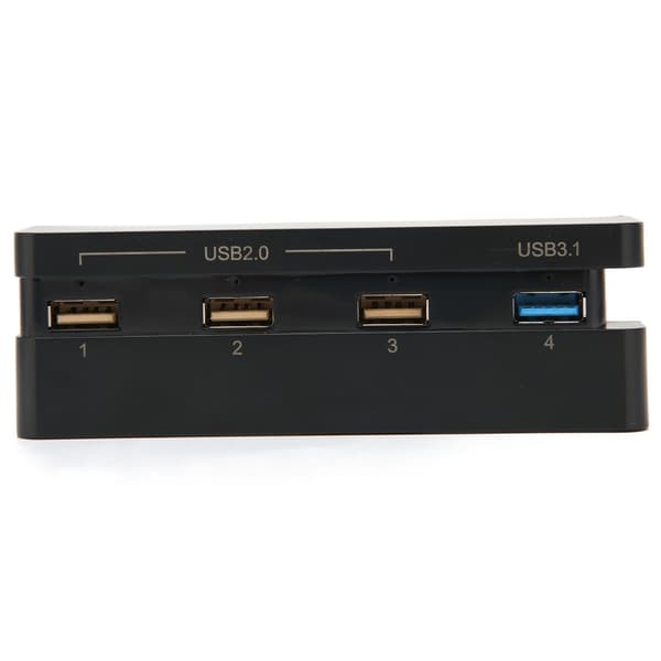 USB-hubb höghastighets 4-portars USB 3.1 2.0 USB-förlängningsladdare för PS4 Slim spelkonsol
