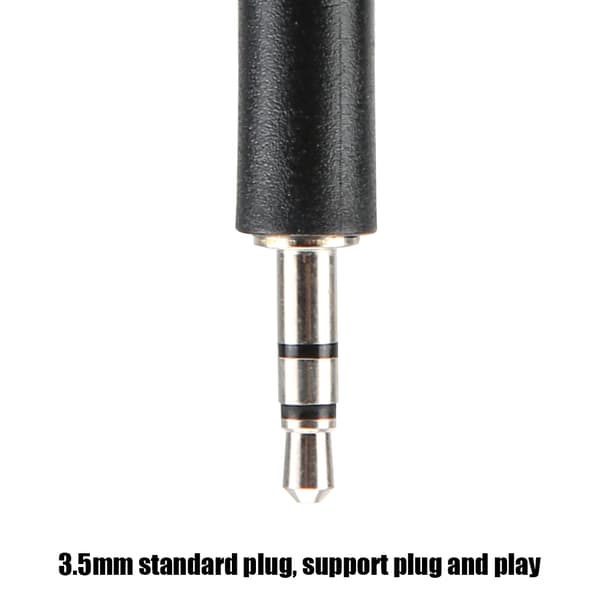 3PCS 3.5mm Jack Justerbar Flexibel Förlängd Mini Mikrofon för Dator Mobiltelefon