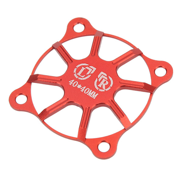 RC-jäähdyttimen tuulettimen suojus 40x40mm alumiiniseos suojaava lisävarusteosa moottorille punainen
