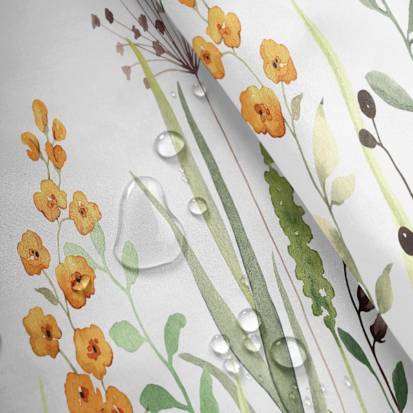 1 stk Blomsterplanter Sommerfugl Mønster Bruseforhæng, Skimmelresistent, Vandafvisende Bruseforhæng, 180 x 180 cm