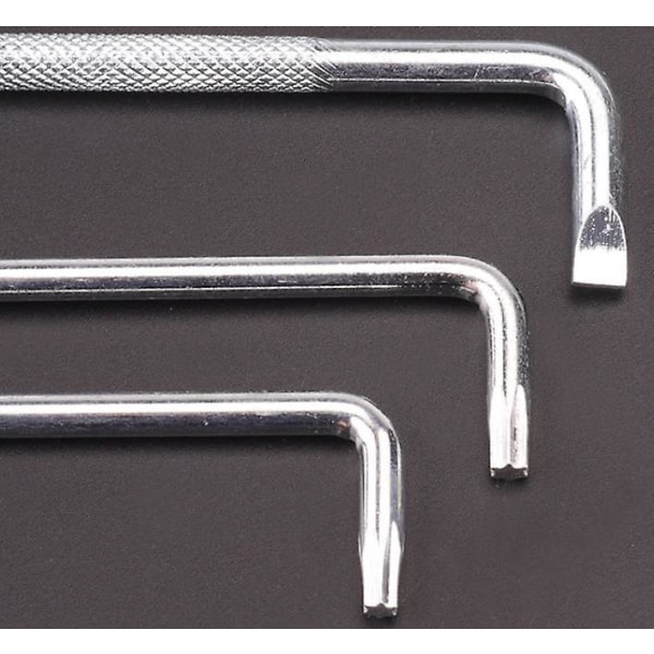 Prunier T20 Z-type vinklet skruetrækker med magnetisk fladt hoved og stjerneskruetrækker, 4,5 mm skaftdiameter