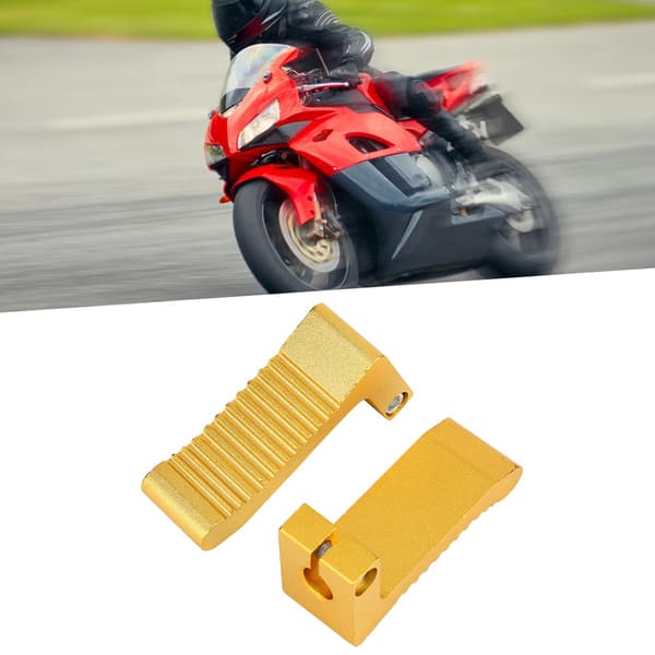 2 st motorcykelfotpedal modifieringstillbehör passar för PEG REST 43CC 47CC 49CC (Gyllene)