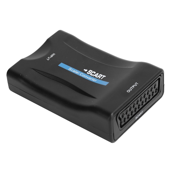Høydefinisjons multimediegrensesnitt til SCART-omformer Mobil MHL-signal EU-plugg 100-240V Svart
