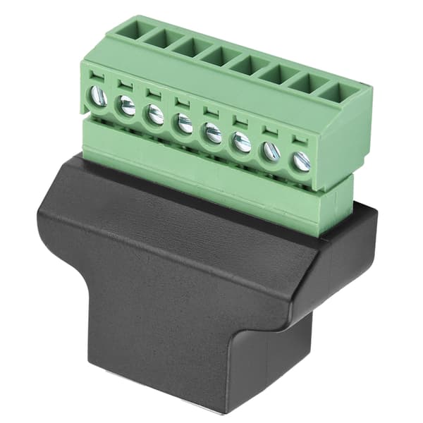 Ethernet RJ45 Naaras - ruuviliitin 8-nastainen CCTV digitaalinen DVR-sovitinliitin