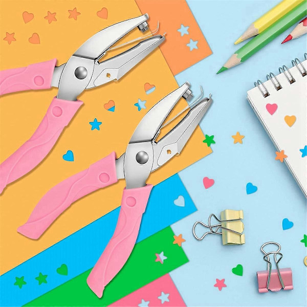 2-pack Handhållen Håltång Set, Enkel Håltång, Hjärthåltång