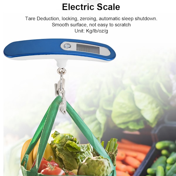 Sähköinen ripustusvaaka OCD-16 50kg/110lb kg/lb/oz/g LCD Display Blue