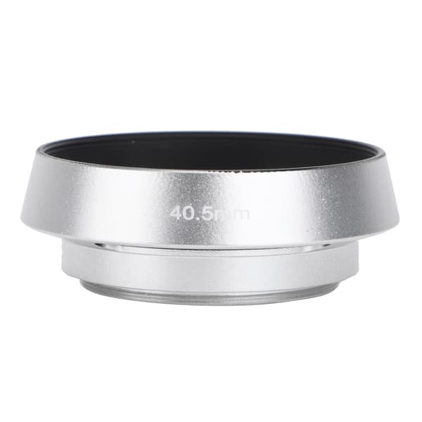 2 stk. objektivdeksel i uthulet aluminiumslegering 40,5 mm for Leica-kamera, sølv