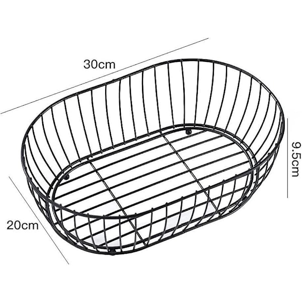 Sort Fruktkurv Metall Fruktkurv Design Fruktkurv Fruktholder Fruktkurv Stor Fruktskål Frukt- og Grønnsakskurv.