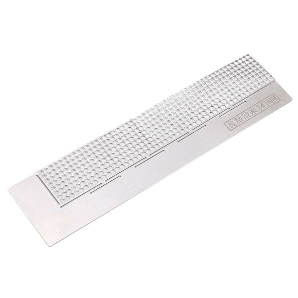 Enkeltrækket punkt diamantlineal harpiks DIY håndlavet diamantmaling Fix Tool Accessories (400 huller Single Row Point Diamond Lineal)