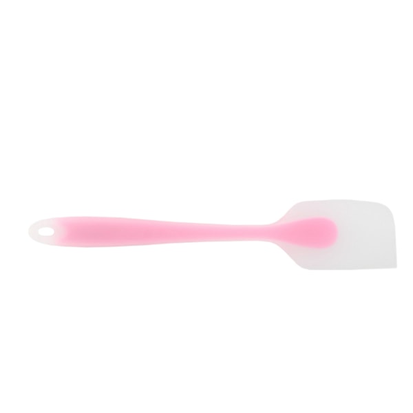 Silikonspatel genomskinlig integrerad full inslagen bärbar värmebeständig kök DIY bakning matlagning verktyg rosa