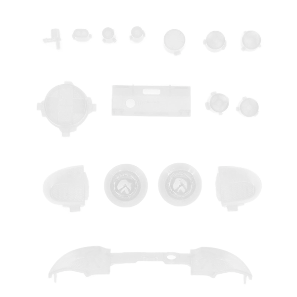 Fuld knapper Mod Kits Trigger Fuld Trigger Modul Sæt til XBOX Series X til XBOX Series S ControllerTransparent Hvid