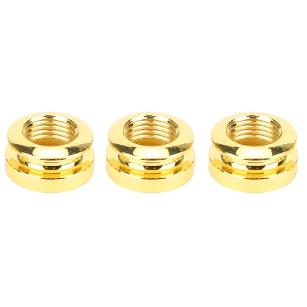 3 stk. Elektrisk Guitar End Pin Socket Guld Messing Endepin Musikinstrument Tilbehør
