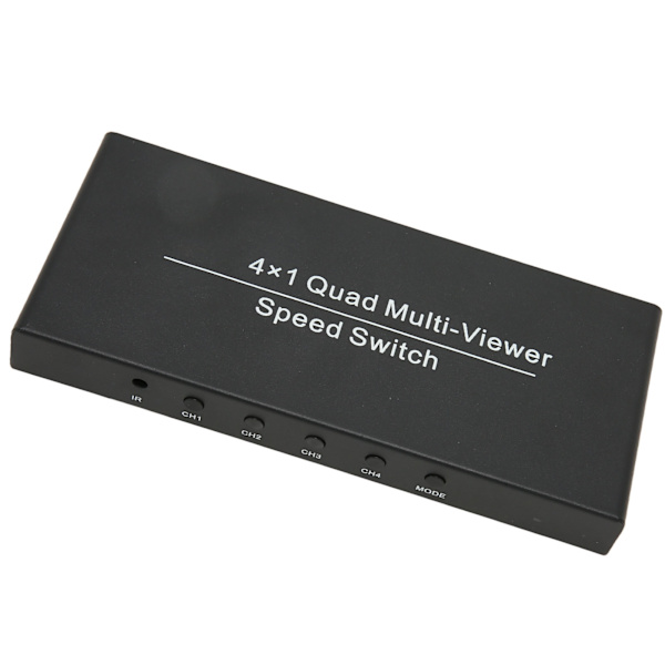 4X1 HD Multimedia Interface Multi Switcher 4 inn 1 ut 1080P ved 60Hz HD Multimedia Interface Multi Viewer 100‑240V UK-plugg