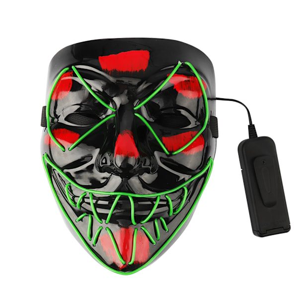 Halloween LED lys opp maske EL led lysende maske skummel cosplay maske