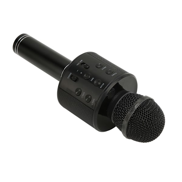 Kannettava langaton Bluetooth mikrofoni 4 in 1 monitoiminen melua vaimentava karaokemikro kotiin KTV Party Car Black