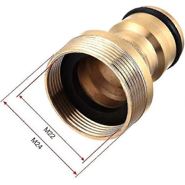Slangehane Blandingsbatteri Tilslutningsadapter Vandslange Samler Universal Fittings Konnektorer Vandhave Vanding