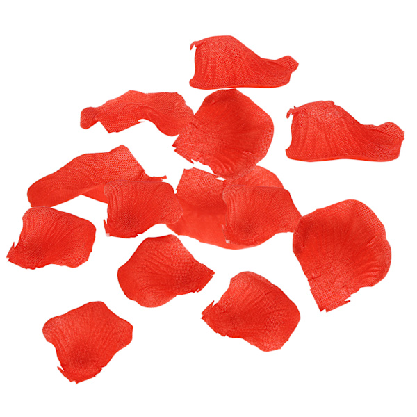 8 påsar 120 st/påse konstgjorda kronblad i non-woven tyg, falska kronblad för familjebröllop och festdekorationer (röd)