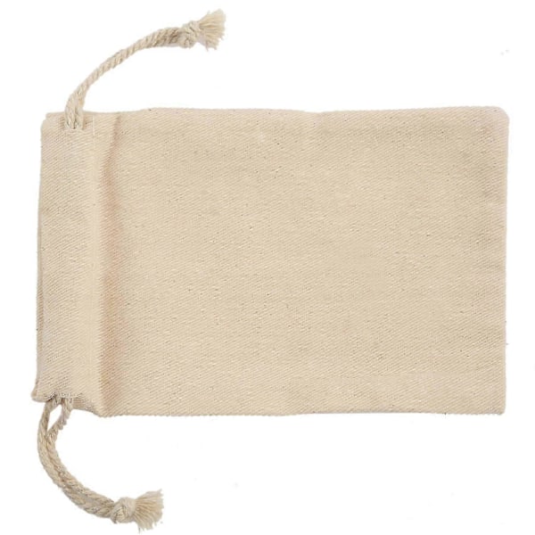 100 st små 100% bomulls dragskopåsar 10x15 cm