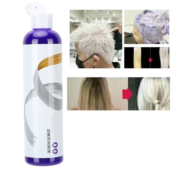 275 ml hårfarve gul fjernelse linned grå sølv farvelås shampoo