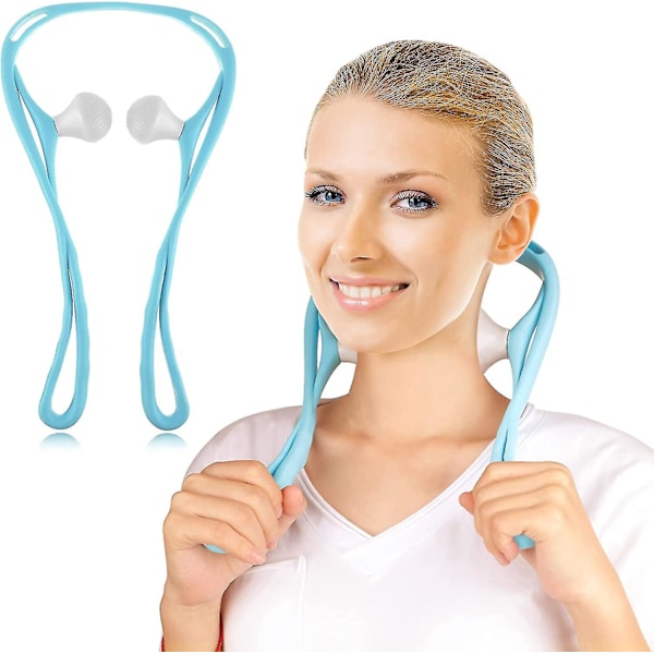 Shiatsu Dual Pressure Point Nackmassager för Rygg, Nacke och Axlar - 360 Graders Roterande Boll - Manuell Massageverktyg för Avkoppling