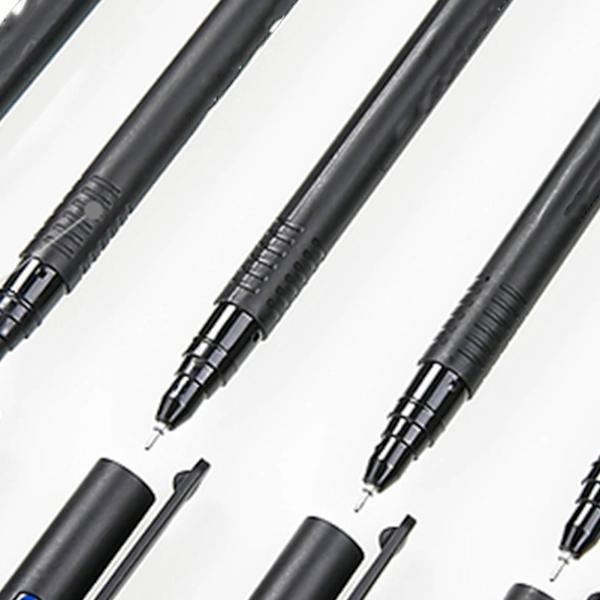 Gelpen 0,5 mm stil høj glathed bogklipsdesign enkel komfortabel greb blækpen til kontor skole hjem sort 0,5 mm