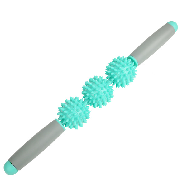 Uusi Muscle Roller Jooga Hierontapuikko Relax 3 Hedgehog Balls Anti Selluliitti Laihtuva Lihas Hieronta Relax Tool Hedelmänvihreä