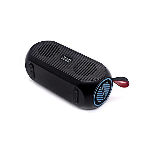 Bluetooth-högtalare, Högtalare, FM-radio, Utomhus, Bärbar, Trådlösa högtalare, Bluetooth 5.0, Högt stereoljud, Dånande bas, Solladdning för hemmet, Fest (Blå)