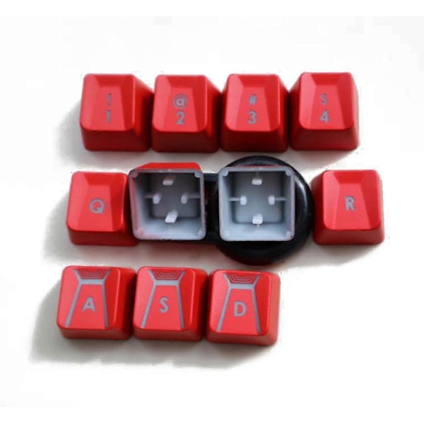 Tastaturhetter Erstatningsdeler For Romer G Bryter G910 G810 G413 Slitesterk 11 Taster Zekai Sølv