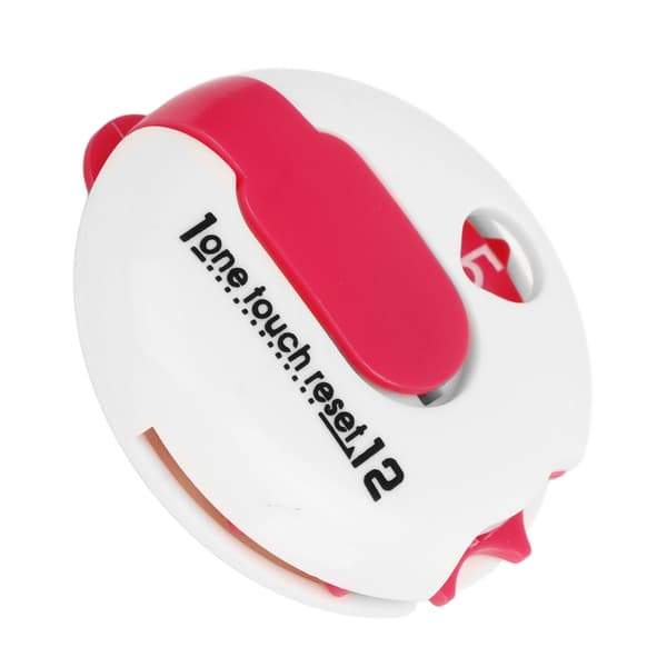Golf Score Counter Cap Clip Handske Clip One Button Zeroing Golf Tilbehør Konkurrence Counter Hvid og Pink