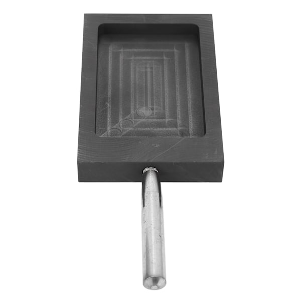 Grafittstøpeform Metallstøpeform digel med håndtak for smelting av raffinering Gull Sølv Kobber 4,13 X 2,76 X 0,39 tommer