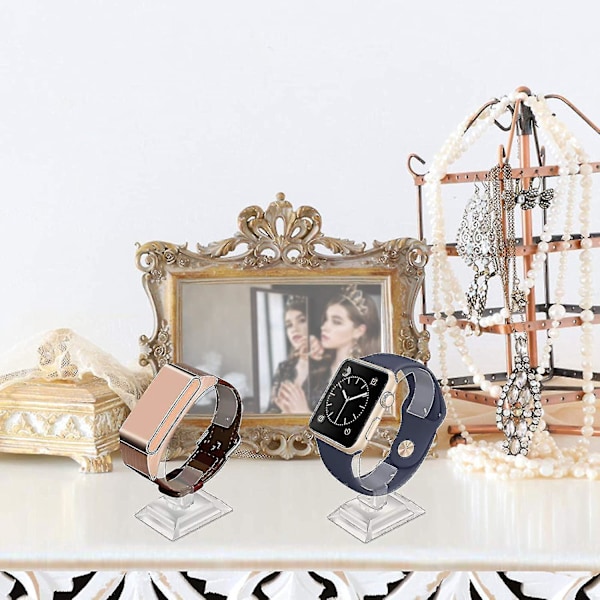 Klart armbåndsur display stativ - Sæt med 4