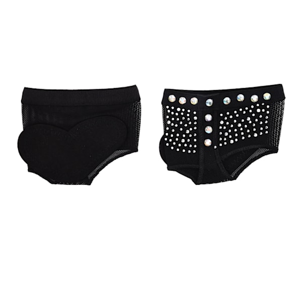 Dance Paws Pad Sort Komfortable Beskyttelse Tå Fod Remme til Ballet MavedansM (36 til 37 Størrelse)