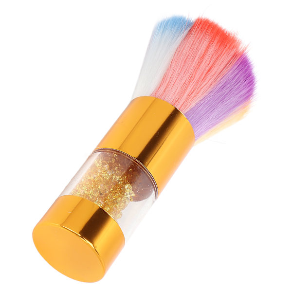Sminkborste Fashionabla strass inlagda Lös Powder Foundation Brush Nail Art Dust Remover Guld