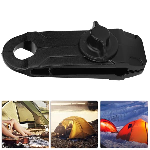 8 st Utomhus Camping Plast Tältklämma Camping Markiser Vindrep Klämma Vindsäker med Hulling