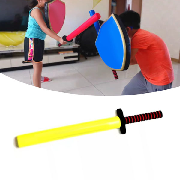 Øvelsessværd Børn Sparring Træningssværd Stick Praktisk Kampsport Træningsværktøj Gul