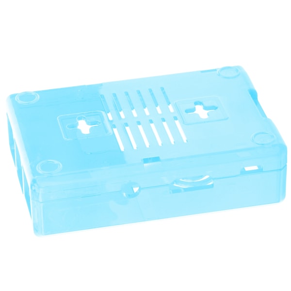 Skal Beskyttende Etui Frosted Case Cover ABS til Raspberry Pi 3B 3B+ E-stil med skruer (blå)