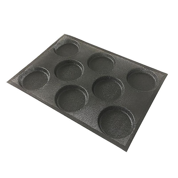 Silikon Hamburgerbröd Form Bulle Bröd Bageriplåt Rund Form Gjutform För Halv Plåt Bakform