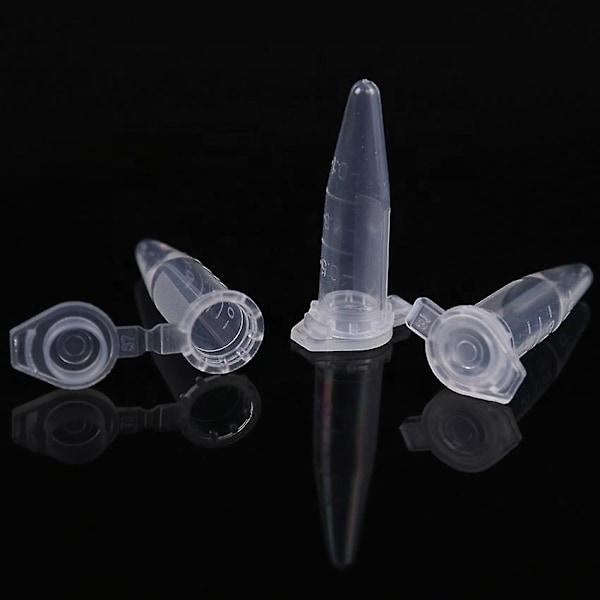 Klar 1,5 ml Koniska Mikrorör - Förpackning med 500