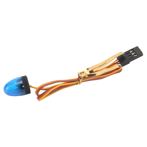 RC-auton hälytysvalo 5 valotilaa korkea simulaatio pyöreä kompakti 10x15mm LED-varoitusvalo 1/10 RC-autolle sininen